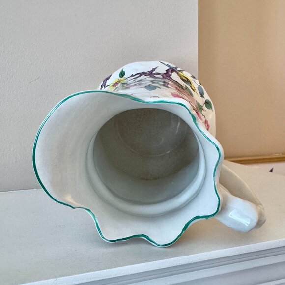 1950s James Kent Old Foley Chinese Rose Fine Porcelain Pitcher and Basin - Picture 12 of 16